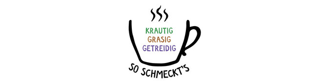 Grafik von der Sensoriktasse gefüllt mit krautig, grasig, getreidig. | © SONNENTOR