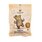 Photo of a bag ginger gummi bears. On the package is a ginger tuber in form of a bear depicted.