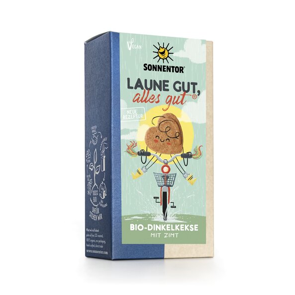 Laune gut, alles gut® Kekse bio 125 g, Packung | © SONNENTOR