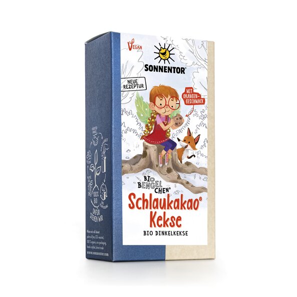 Schlaukakao Kekse mit Kokosblütenzucker Bio-Bengelchen® bio 125 g, Packung | © SONNENTOR