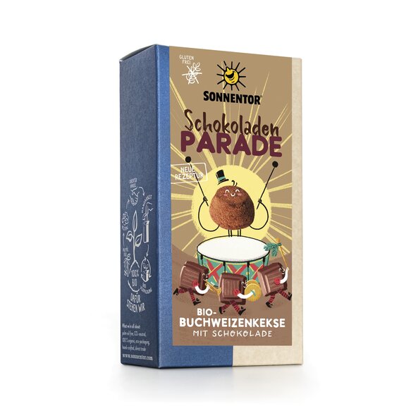 Schokoladen-Parade Kekse bio 100 g, Packung
