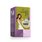 Foto von einer Packung Chai Gewürztraum Tee. Auf der Packung ist eine Abbildung von einer Frau in einem weißen Kleid mit einer Tasse Tee in den Händen und einem bunten Pfau.