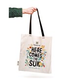 Stofftragtasche "Here comes the sun" mit langen Henkeln