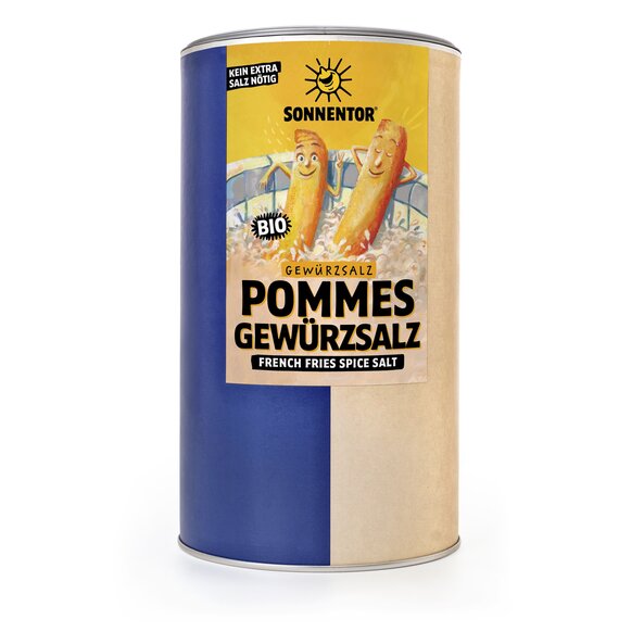 Pommes-Gewürzsalz bio 800 g, Gastrodose groß