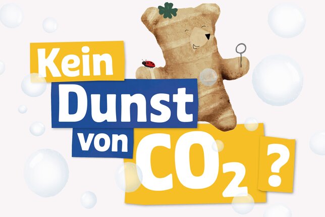 Auf dem Bild ist ein Bär zu sehen und die Headline Kein Dunst von CO2 | © SONNENTOR